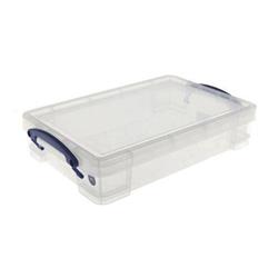 Image of Really Useful Storage Box Plastic With Lid Stackable 4 Litre 4C