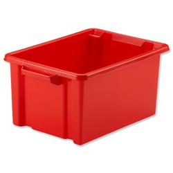 Image of Strata Storemaster Crate Red Midi 360x270x190mm