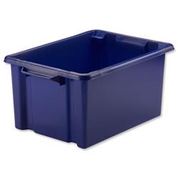 Image of Strata Maxi Storemaster Crate 470x340x240mm Blue