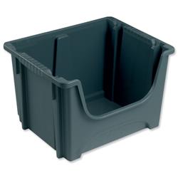 Image of Space Bin Container Stackable Capacity 50 Litre 15kg Load