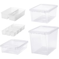 Image of SmartStore Home Bundle Set of 5 Assorted Boxes Clear