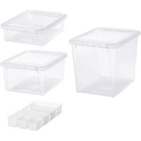 Image of Smartstore Home Bundle Set of 4 Assorted Boxes Clear