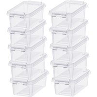 Image of SmartStore Home 03L Set of 10 Storage Boxes Clear