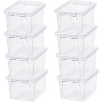 Image of SmartStore Home 15L Set of 8 Storage Boxes Clear