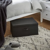 Image of Large Foldable Fabric Box Black