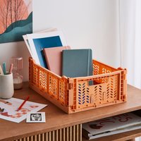 Image of Medium Foldable Crate Apricot