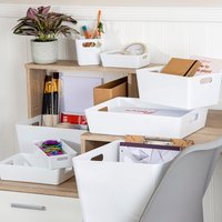Image of Wham Studio Set of 13 Assorted Size Storage Baskets White