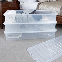 Image of Wham Crystal Set of 4 Boxes and Lids 55L Clear