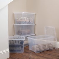 Image of Wham Crystal Set of 5 Boxes and Lids 60L Clear