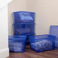 Image of Wham Crystal Set of 5 Boxes and Lids 60L Blue