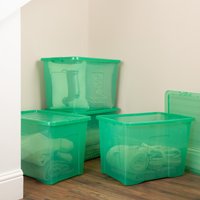 Image of Wham Crystal Set of 4 Boxes and Lids 80L Green